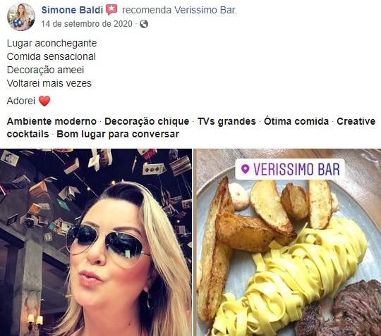 Recomendação Verissimo Bar